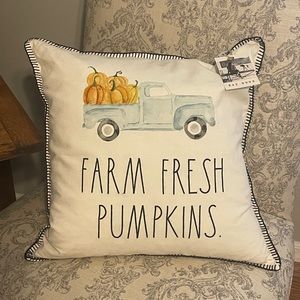 Rae Dunn Farm Fresh Pumpkins Pillow